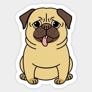 Funny Pug Dog Sticker